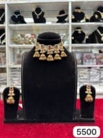 Rubela Real Look Golden Choker Set – A Touch of Royal Elegance - Image 2