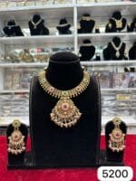 Rubela Real Look Golden Heavy Set – Shine with Royal Elegance - Image 2