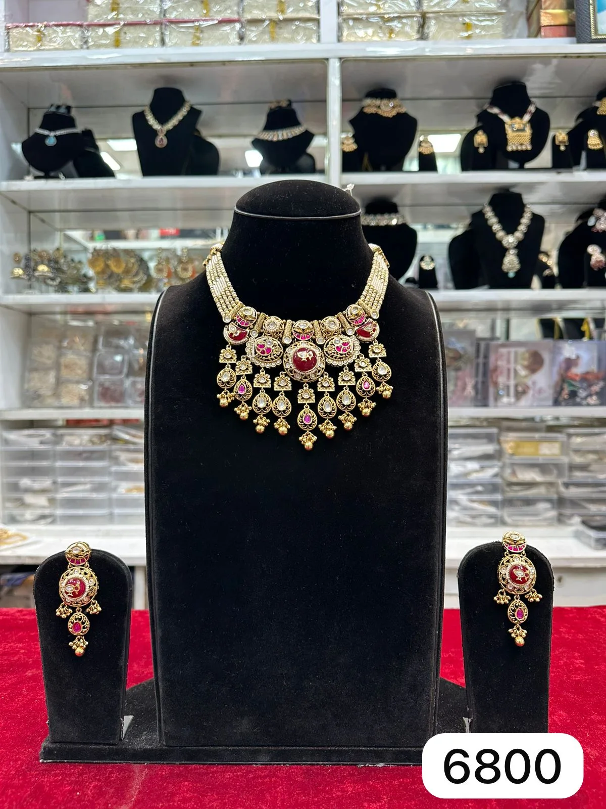 Rubela Real Look Golden Heritage Set with Ruby Colour – Shine with Royal Grace - Image 2