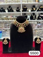 Rubela Real Look Golden Ruby Green Set – Royal Elegance Redefined - Image 2