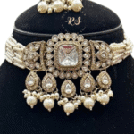 Real Look Mozonite Antique Choker Set – Royal Shine by Rubela Store