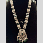 Rubela Royal Real Look Kundan Polki Antique Long Set – The Glow of Tradition