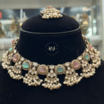 Rubela Royal Real Look Kundan Polki Double Tone Antique Set – Timeless Elegance