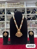 Rubela Elegant Real Look Golden Ruby Green Long Set – Shine Like Royalty - Image 2