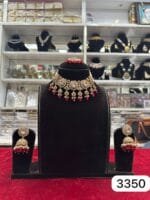 Rubela Royal Real Look Kundan Polki Antique Set – Shine with Elegance - Image 2