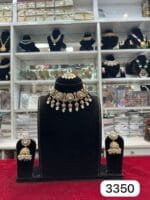 Rubela Royal Real Look Kundan Polki Antique Set – Grace with Tradition - Image 2