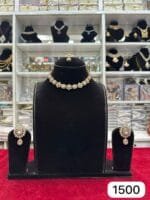 Real Look Kundan Polki Santiqe Set – Royal Elegance by Rubela Store - Image 2