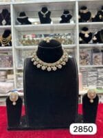 Real Look Mozonite Set with Soft Mint Pink Colour - Image 2