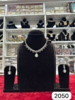 Real Look AD Silver Set Elegant Shine Jewellery - Image 2