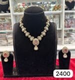 Real Look Mozonite Pink Mint Set Elegant Jewellery - Image 2