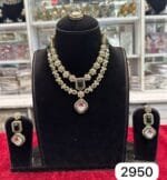 Real Look Mozonite Set Classic Elegant Jewellery - Image 2