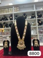 Real Look Long Mina Kari Set Royal Traditional Jewellery - Image 2