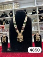 Real Look Long Mina Karri Mina Set Traditional Jewellery - Image 2