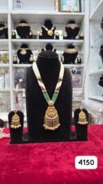 Real Look Long Pendant Set Classic Elegant Jewellery - Image 2