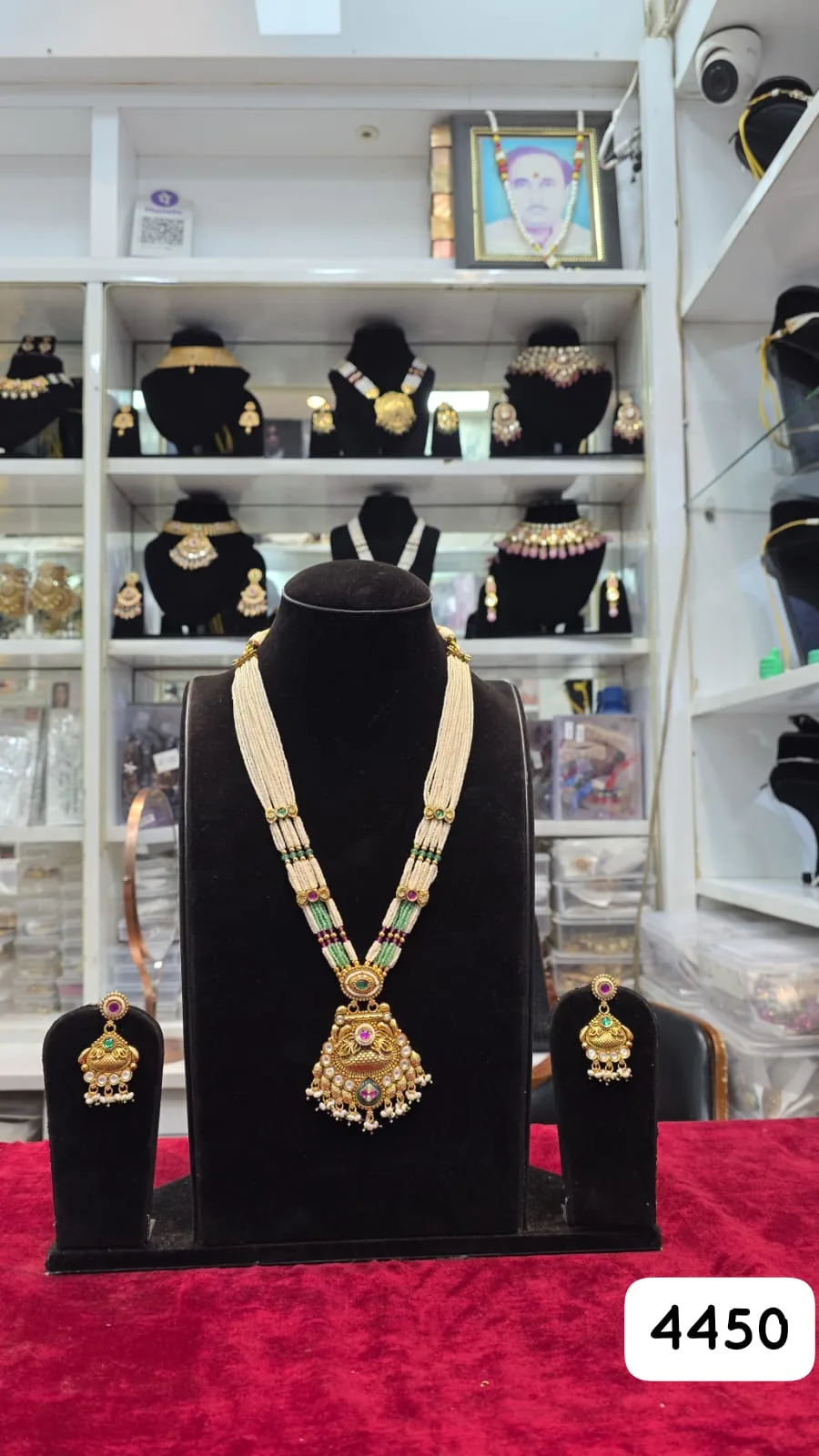 Real Look Long Pendant Set Classic Elegant Jewellery - Image 2