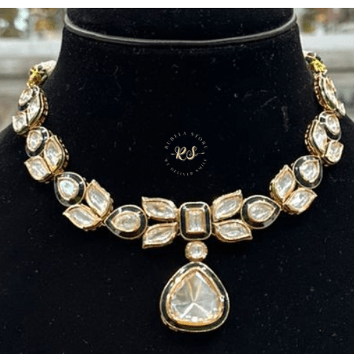 rubela store gold look jewellery best artificial jewellery (15) Real Look AC Kundan Set Royal Style with Grace - Image 1