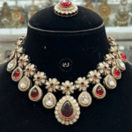 Bright Ruby Mozonite Set for a Rich Elegant Look