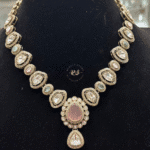 Real Look Mozonite Pink Mint Set Elegant Jewellery