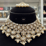 Real Look Heavy Mozonite Set for Bridal and Festive Wear