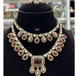 Real Look Mozonite Set with Rich Rubi Stones rubela