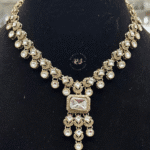 Real Look Mozonite Pink Rubi Set Elegant Jewellery