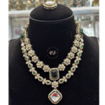 Real Look Mozonite Set Classic Elegant Jewellery